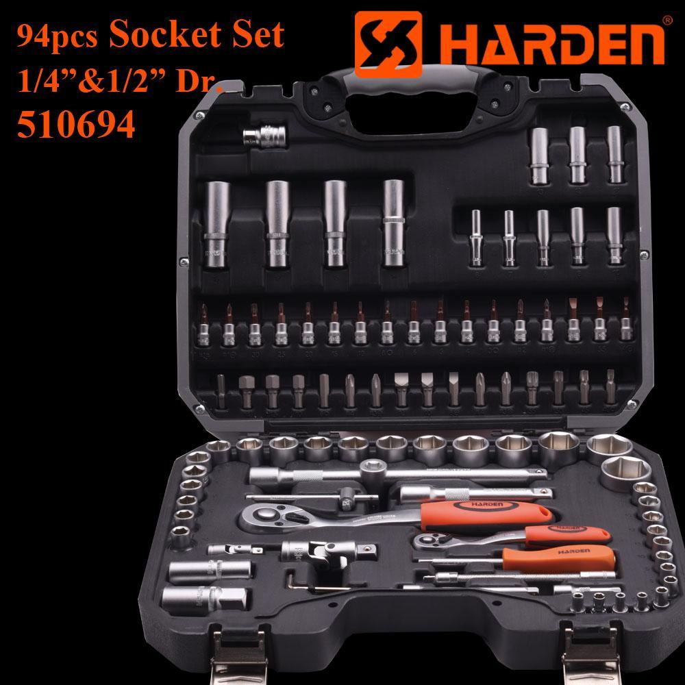 94Pcs 1/2 Inch & 1/4 Inch Dr. Socket Set