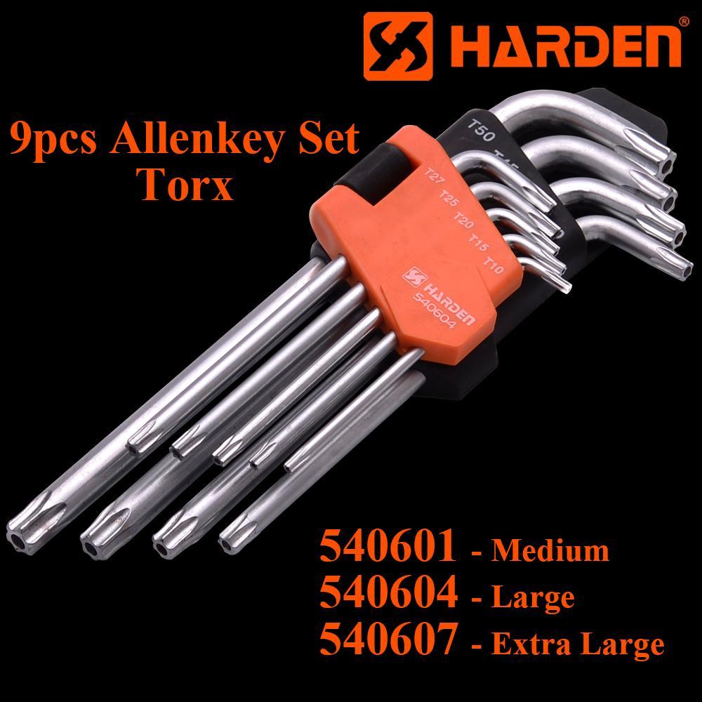 9Pcs Torx Meduim Allen Key Set