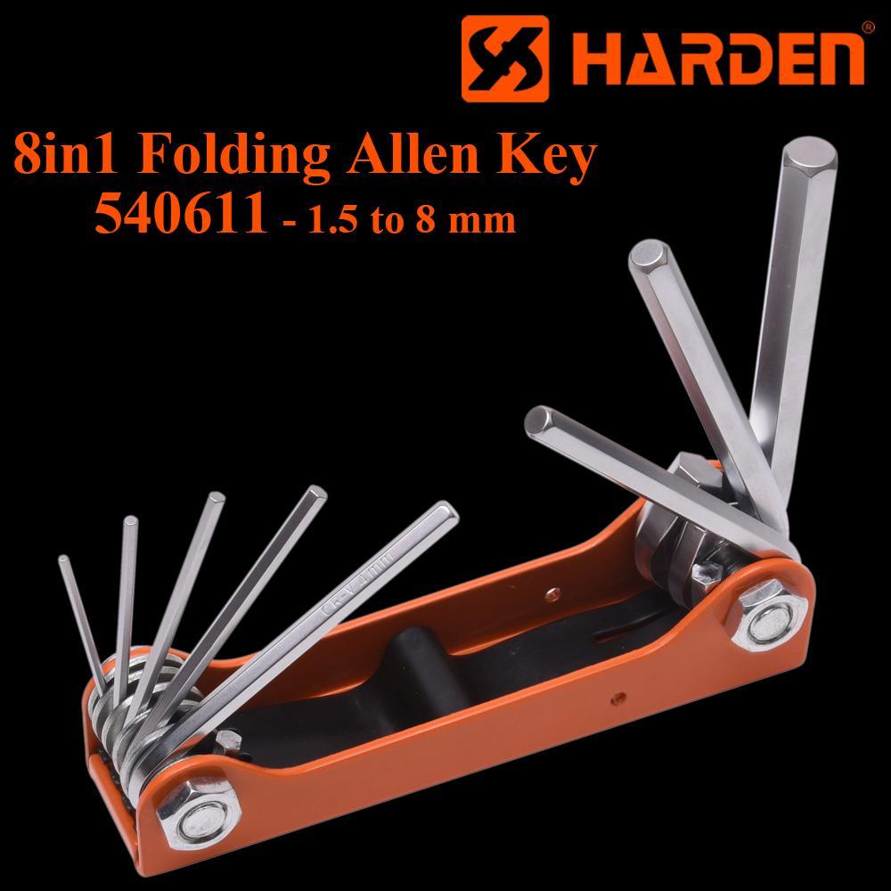 8Pcs Foldable Hex Allen Key Set