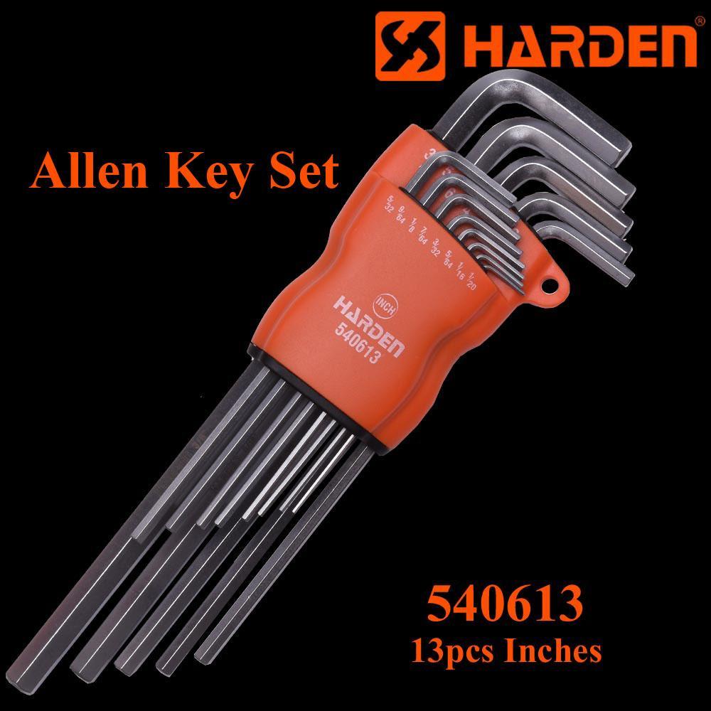 13Pcs Inch Long Hex Allen Key Set