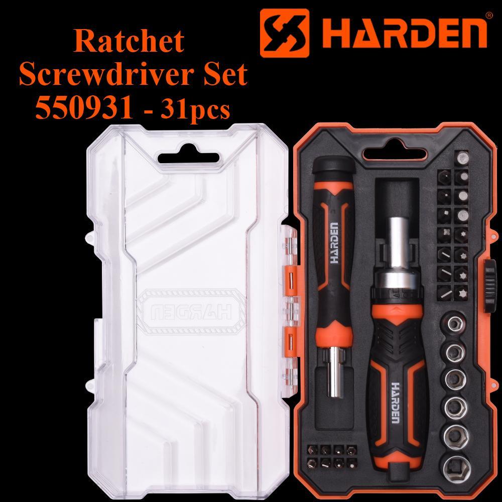31Pcs Ratchet Screwdriver & Bits Set