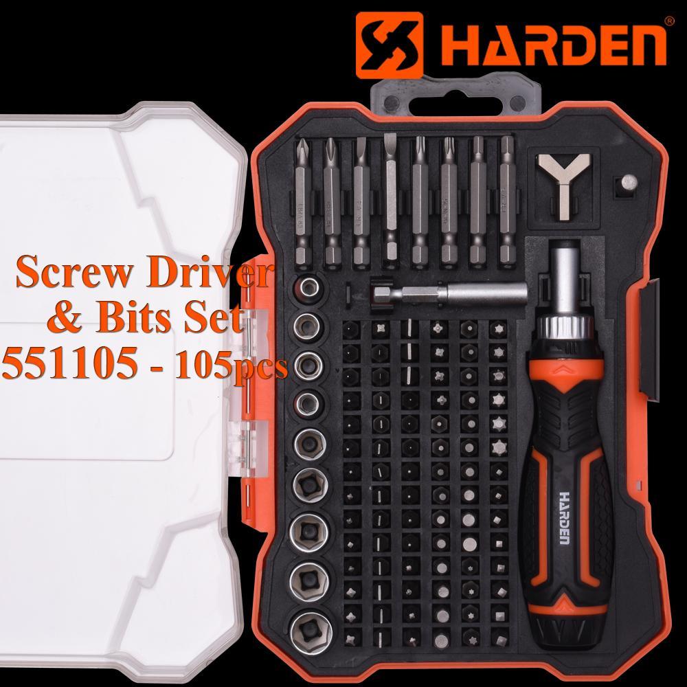105Pcs Ratchet Screwdriver & Bits Set