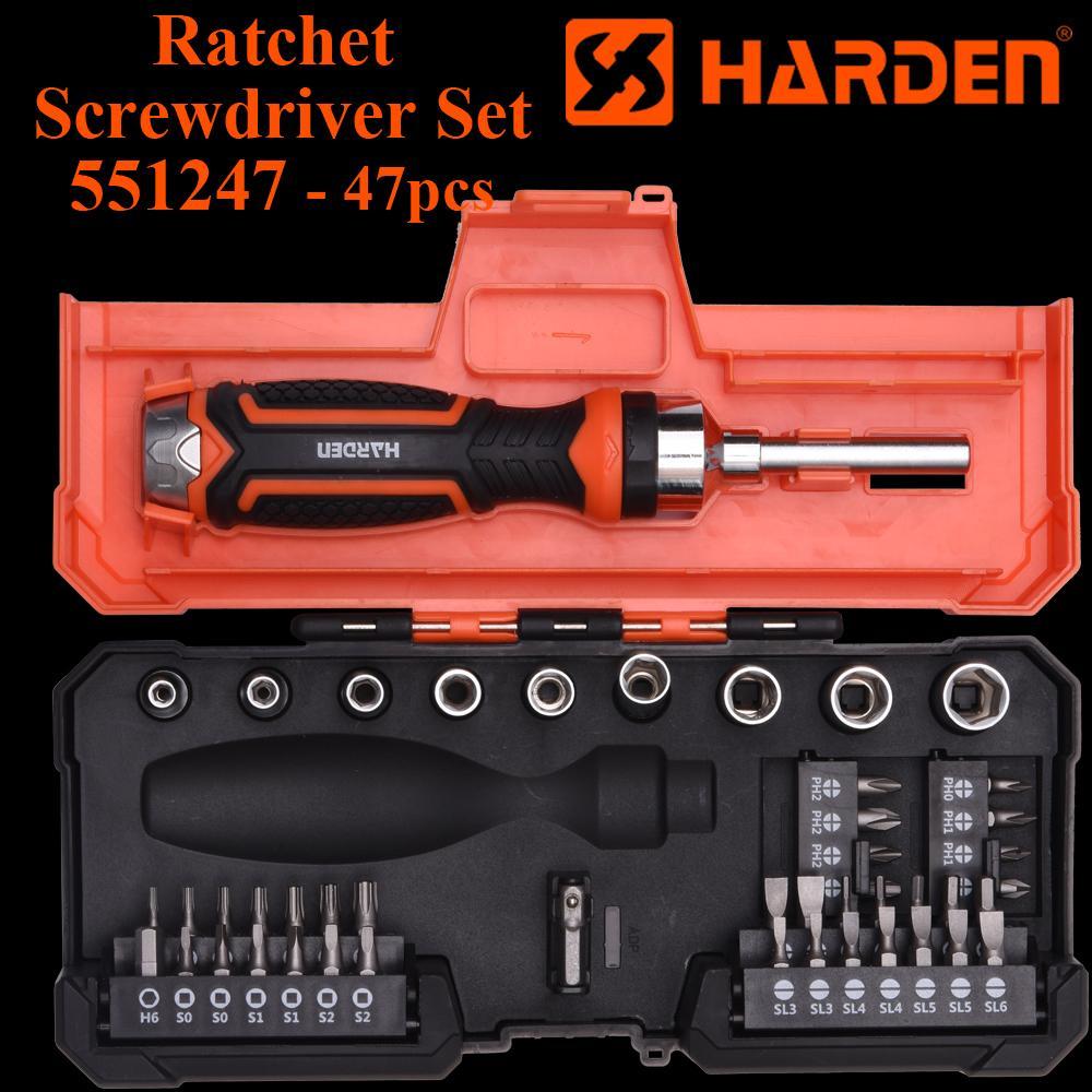 47Pcs Ratchet Screwdriver & Bits Set