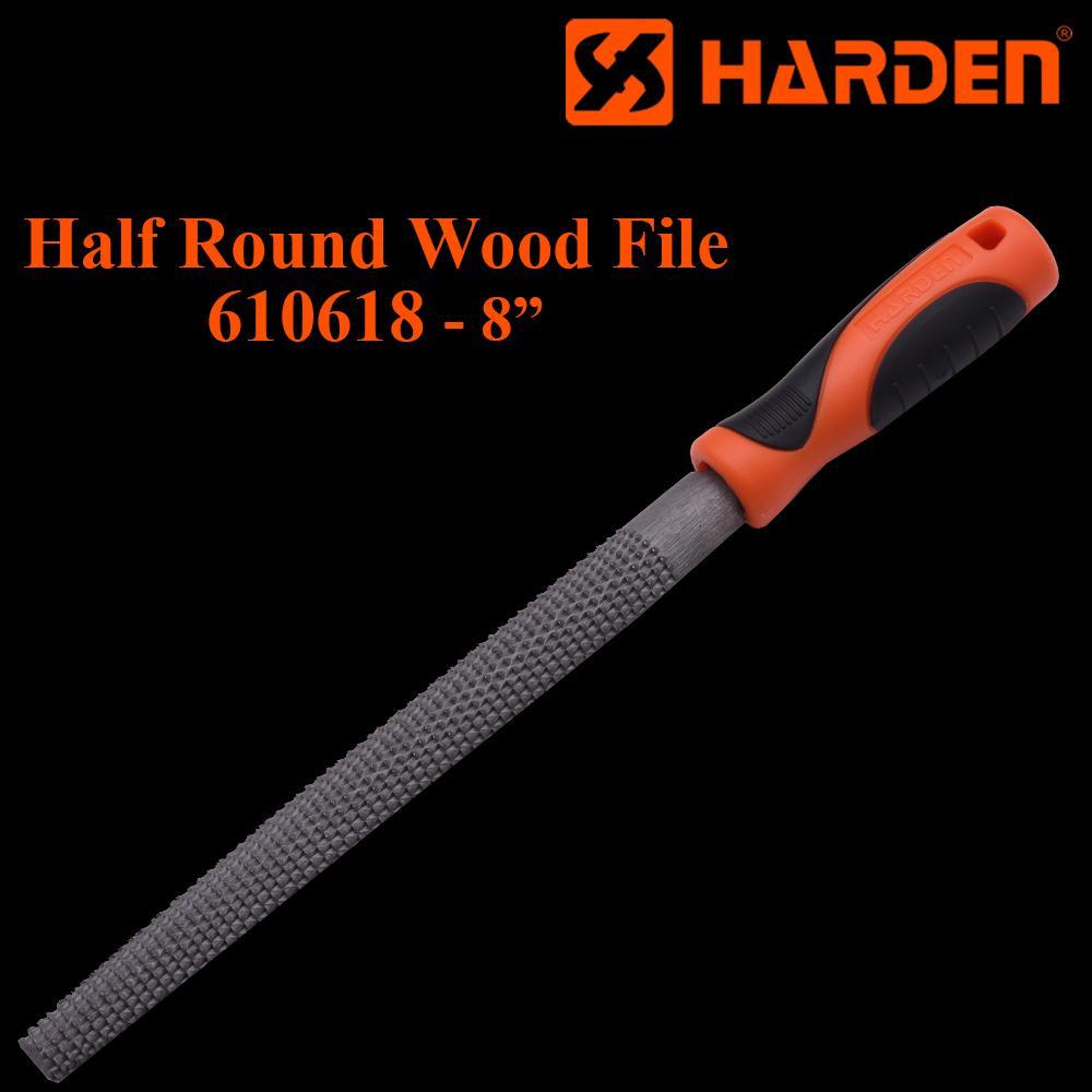 8 Inch Half Round Wood File With Soft Handle