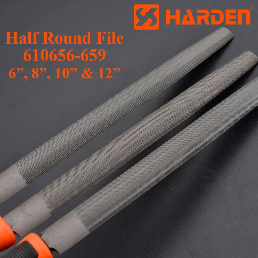 8 Inch Half Round Second Cut File With Soft Handle
