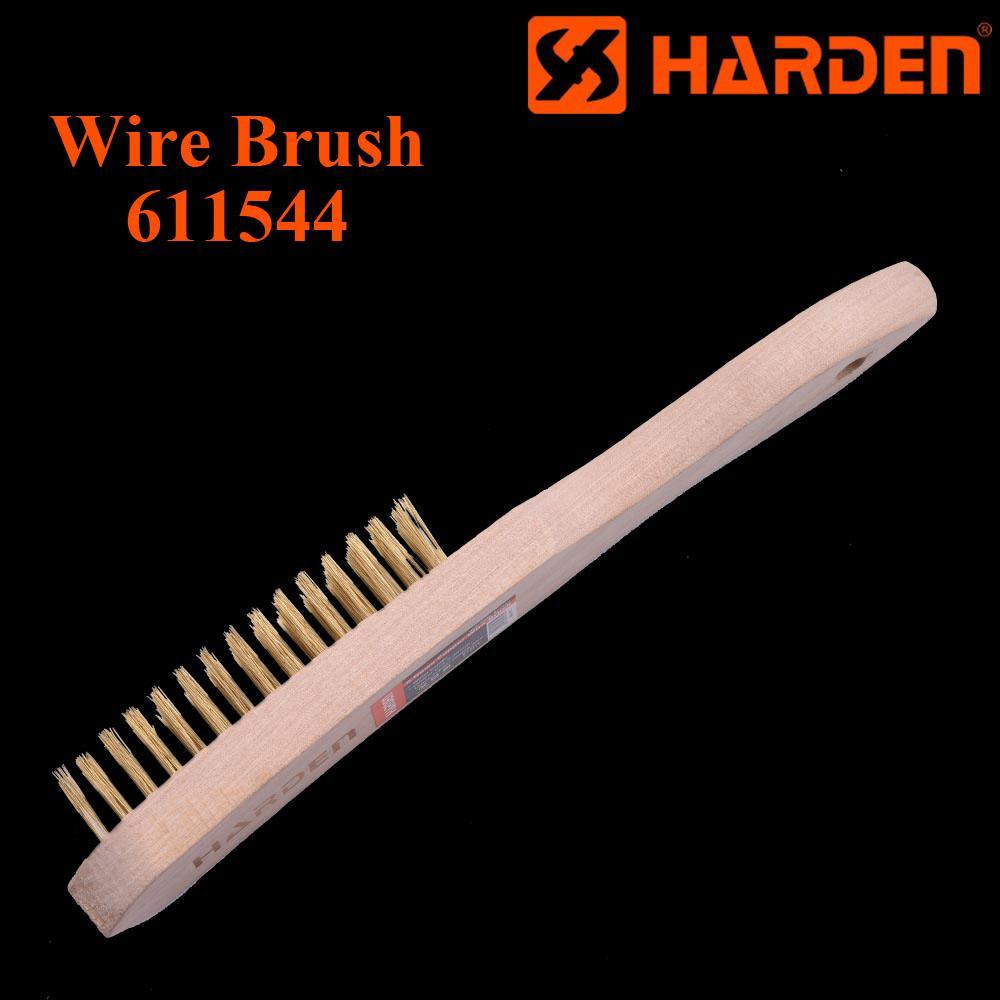 4Row Copper Wire Brush With Wood Handle