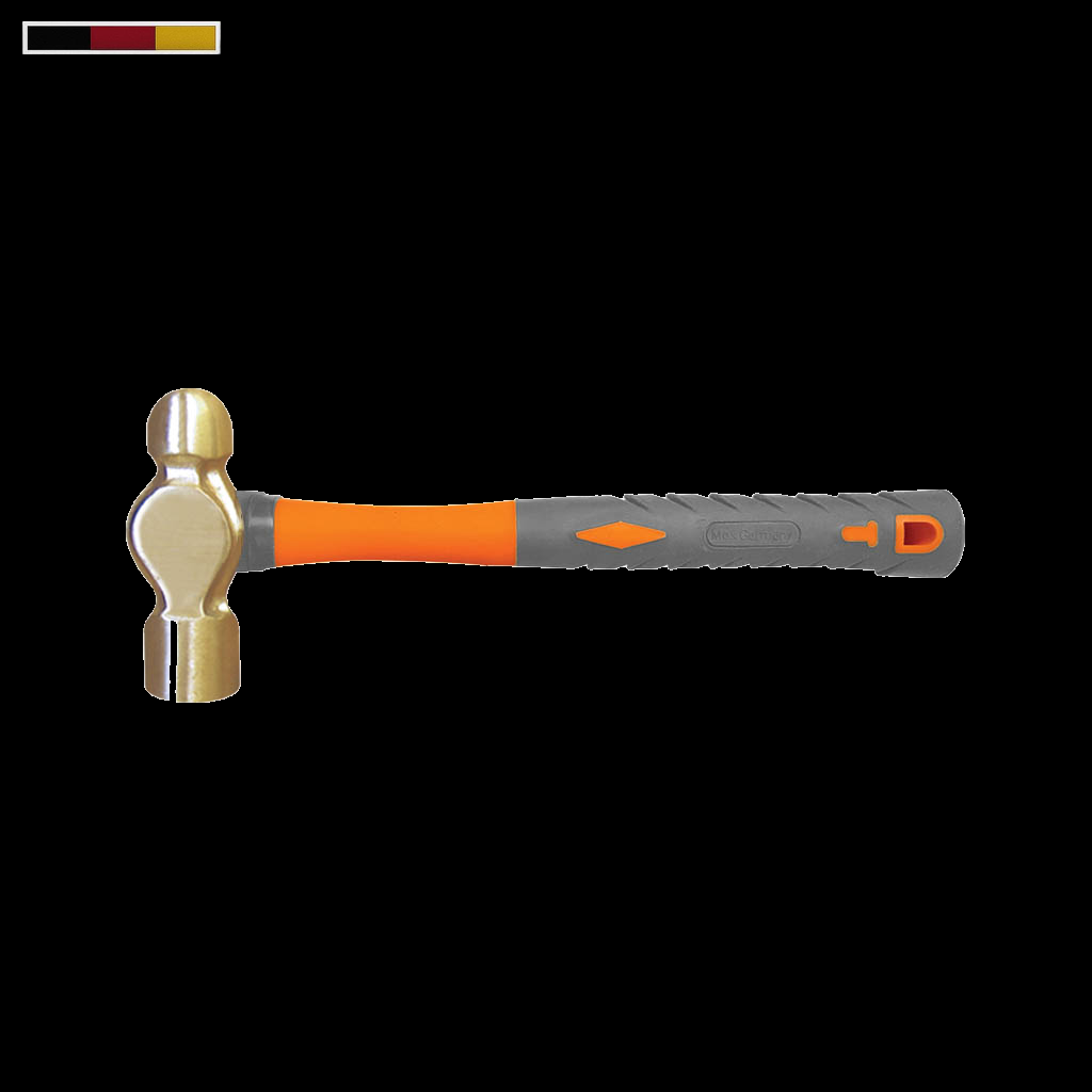 Brass Ball Pein Hammer Fiber Handle