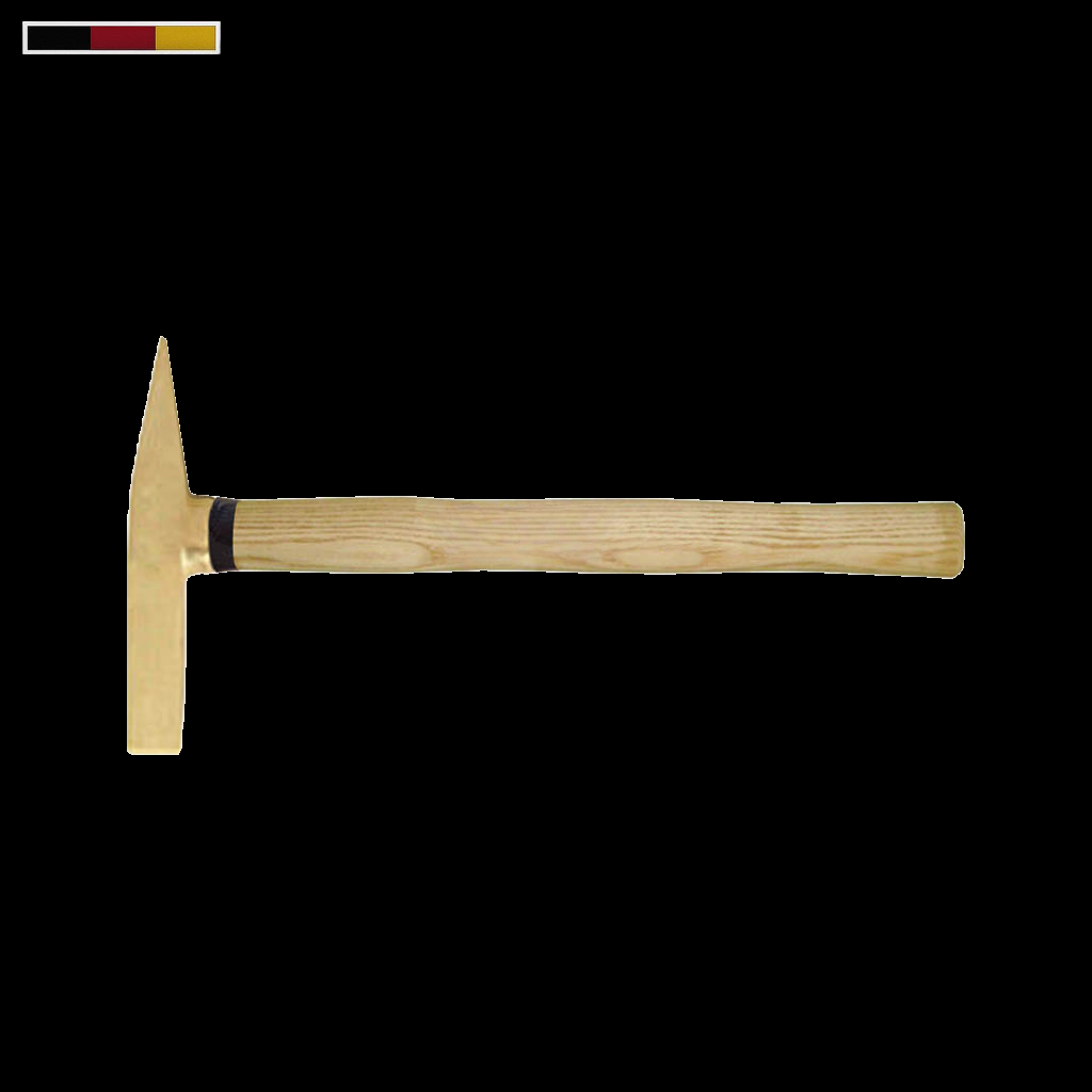 Brass Chipping Hammer Wooden Handle