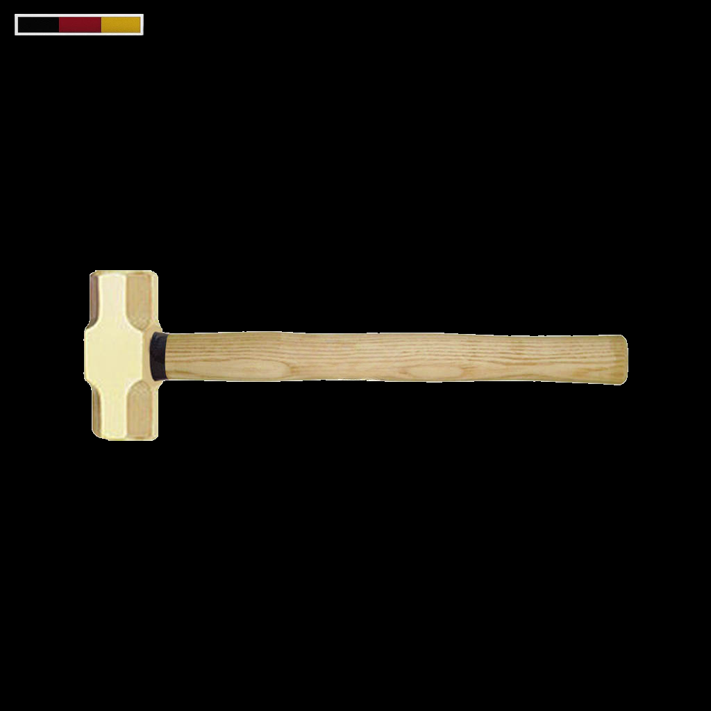 Brass Sledge Hammer Wooden Handle