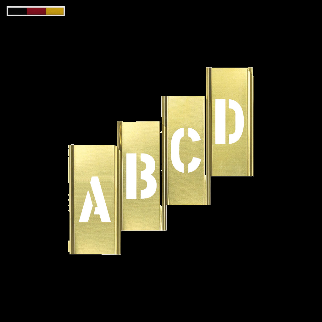 Brass Stencil (A to Z)