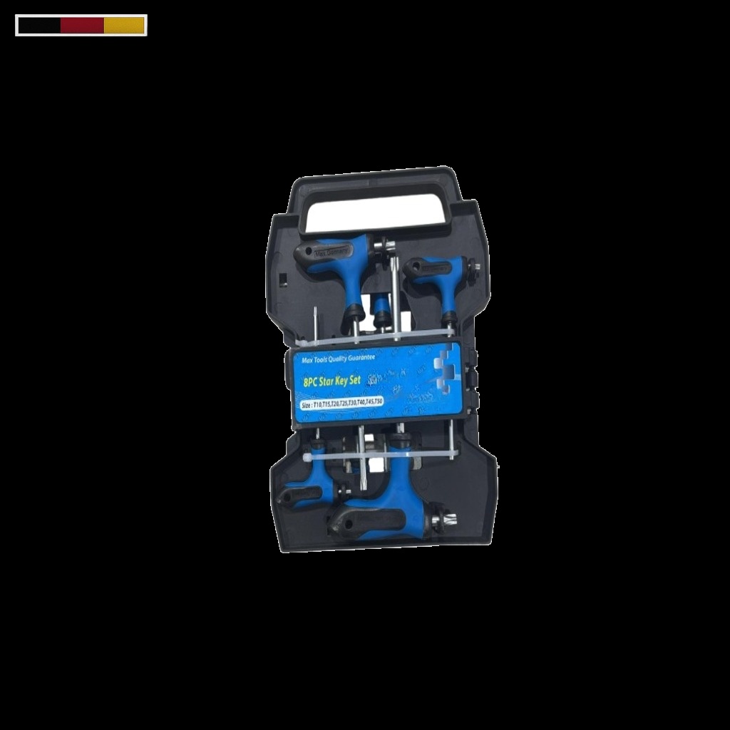 T Type Allen Key Set Star 8 Pcs T10-T50