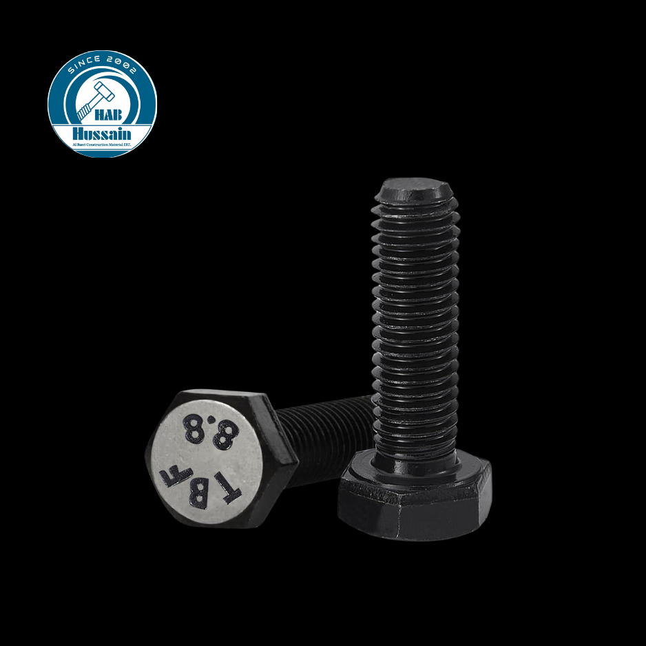 8.8 Black Hex Bolts