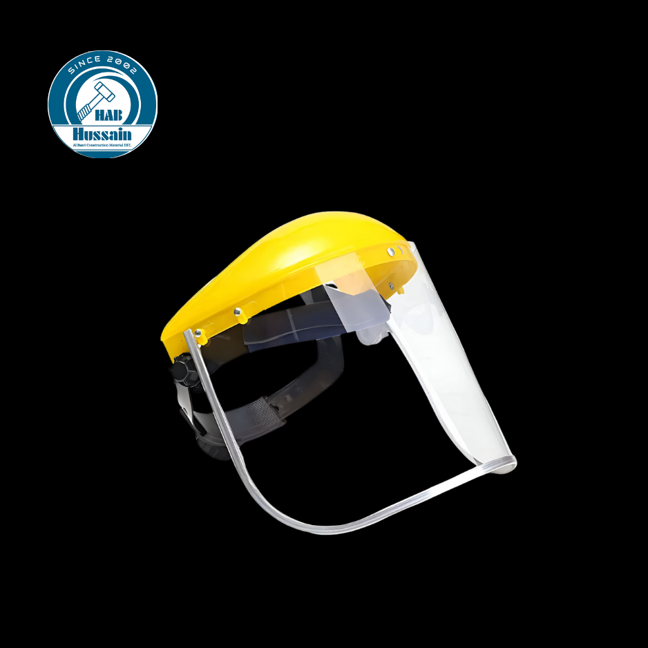 Face Sheild Clear With Yellow Top