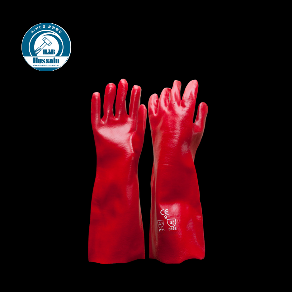 Gloves Rubber Pvc Red Impala Ms53910 14"