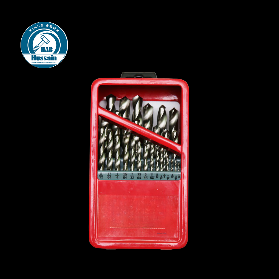 Drill Bit 29 Pcs Set Hss 1/16" To 1/2"