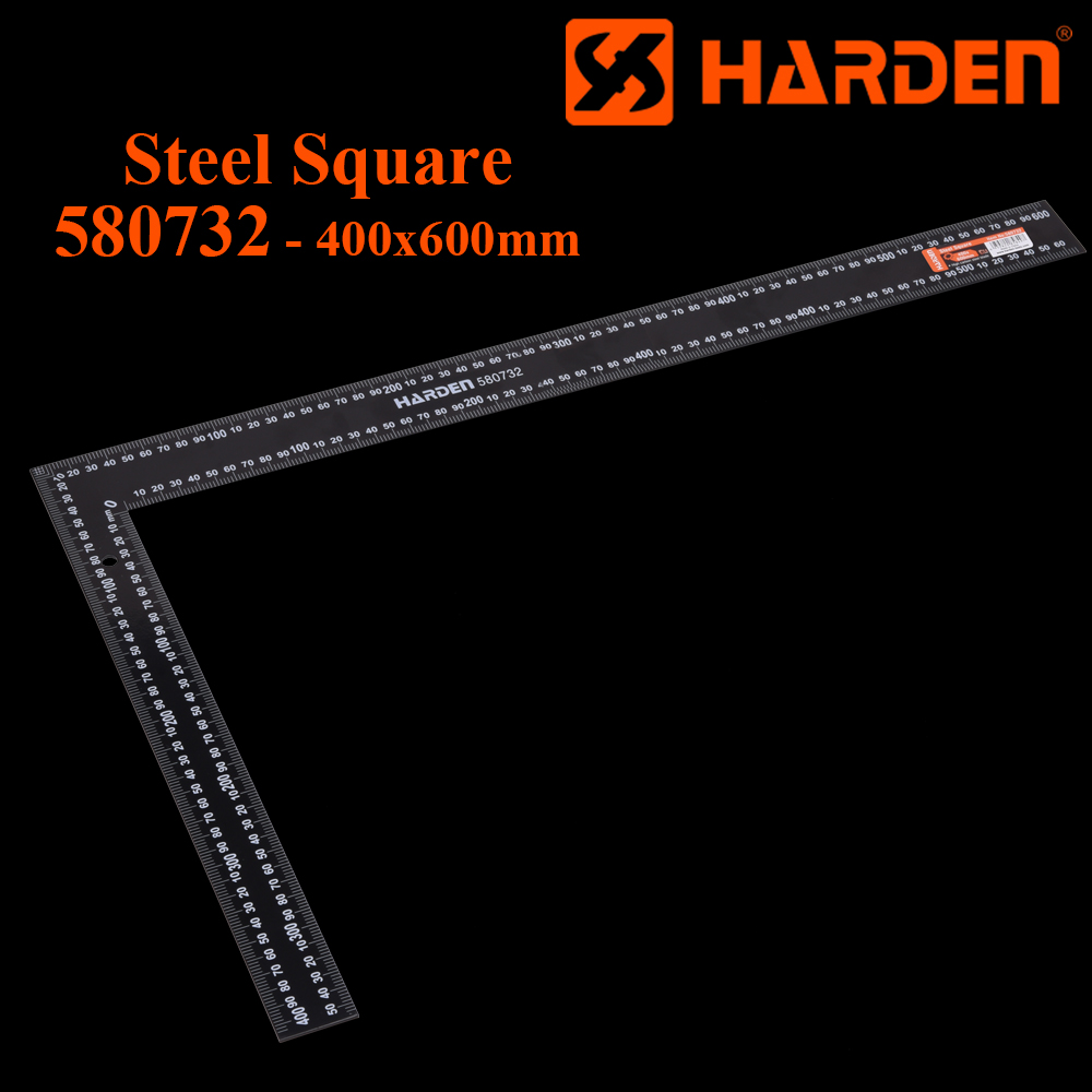 40x60cm Steel Try Square Black