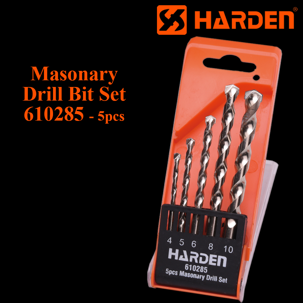 5Pcs Masonery Drill Bit Set 4-10mm