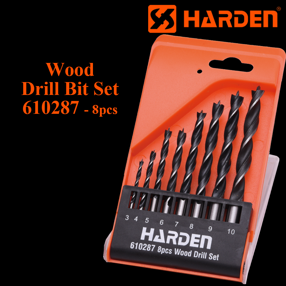 8Pcs Wood Drill Bit Set 3-10mm