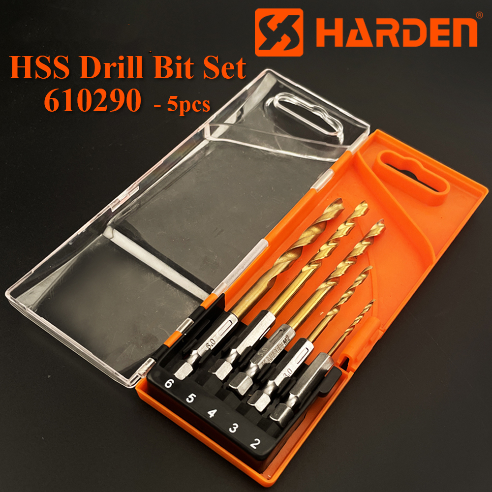 5Pcs 1/4" Hex-Driver Drill Bit Set