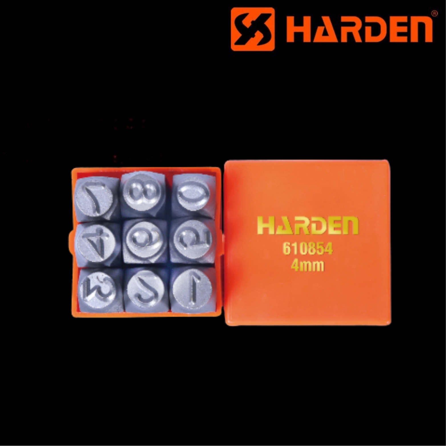 3mm 9pcs Number Punch Set