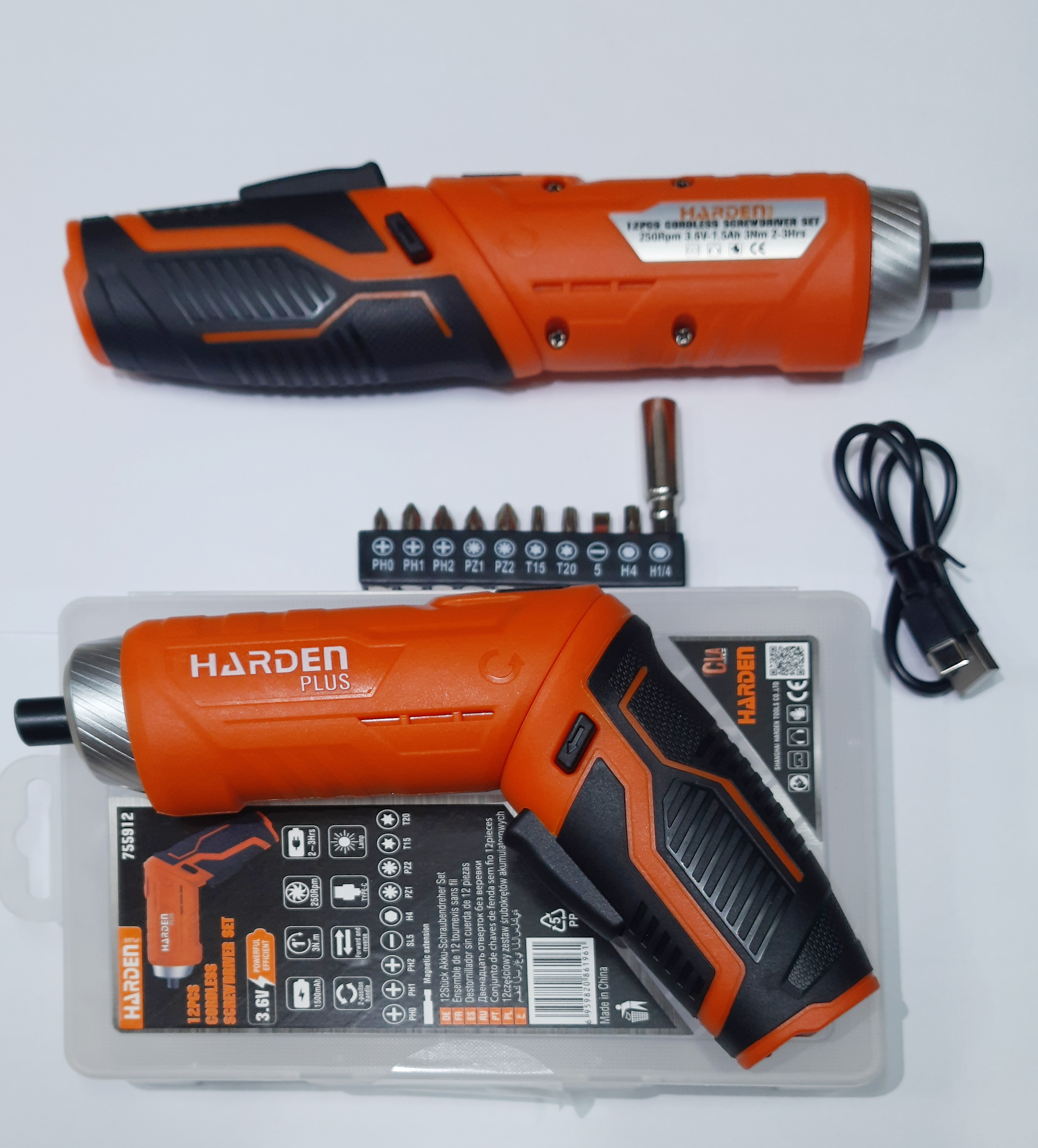 12pcs Cordless Screwdriver Set