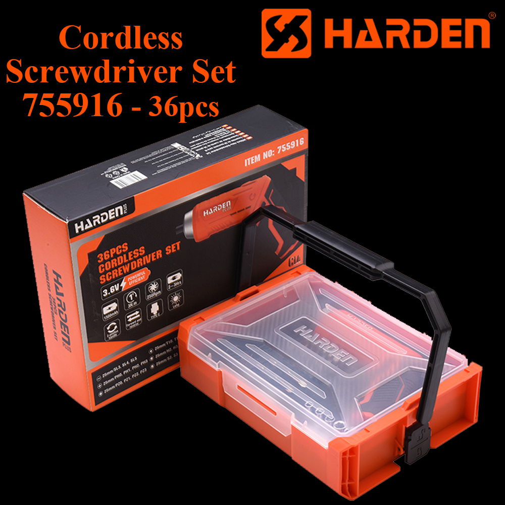 36pcs Cordless Screwdriver Set